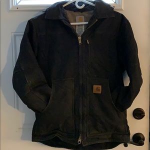 Heavy small black Carhartt jacket